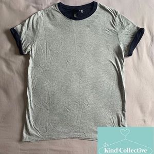 H&M Grey Ringer Tee T-Shirt
